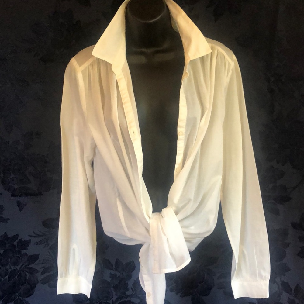 Cream cotton shirt